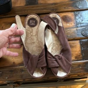 Fly London Slingback Wedge